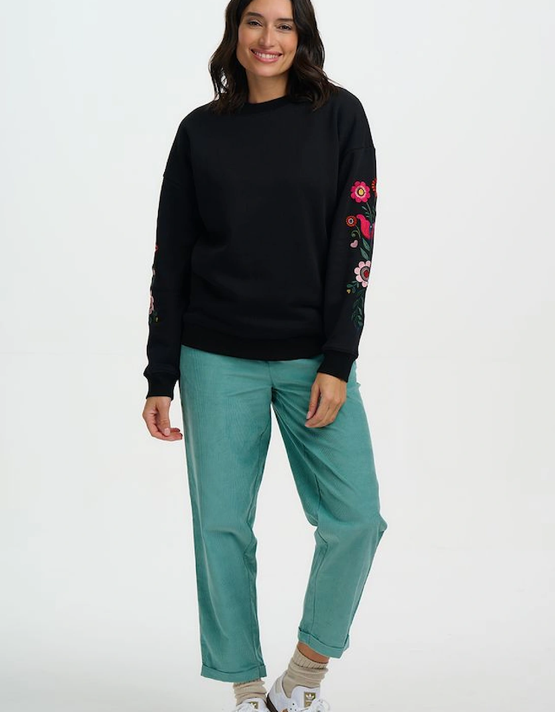 Eadie sweatshirt in black folk, 5 of 4