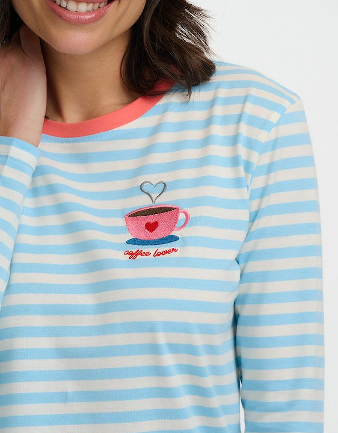 Brunswick jersey top in coffee cup