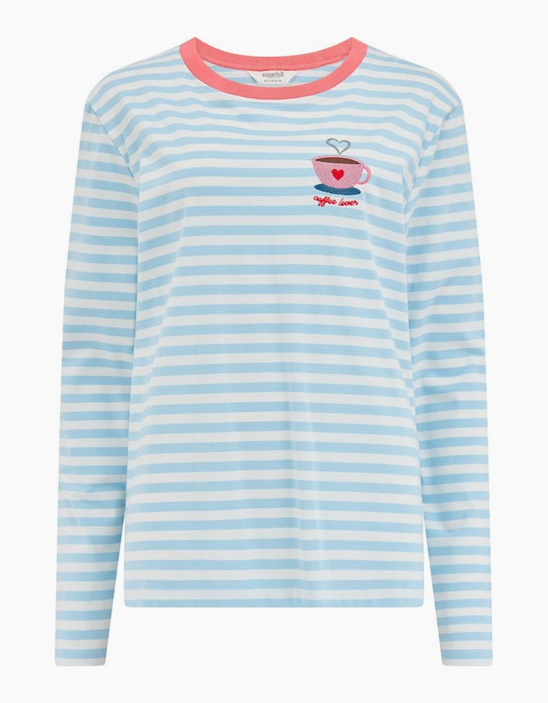 Brunswick jersey top in coffee cup