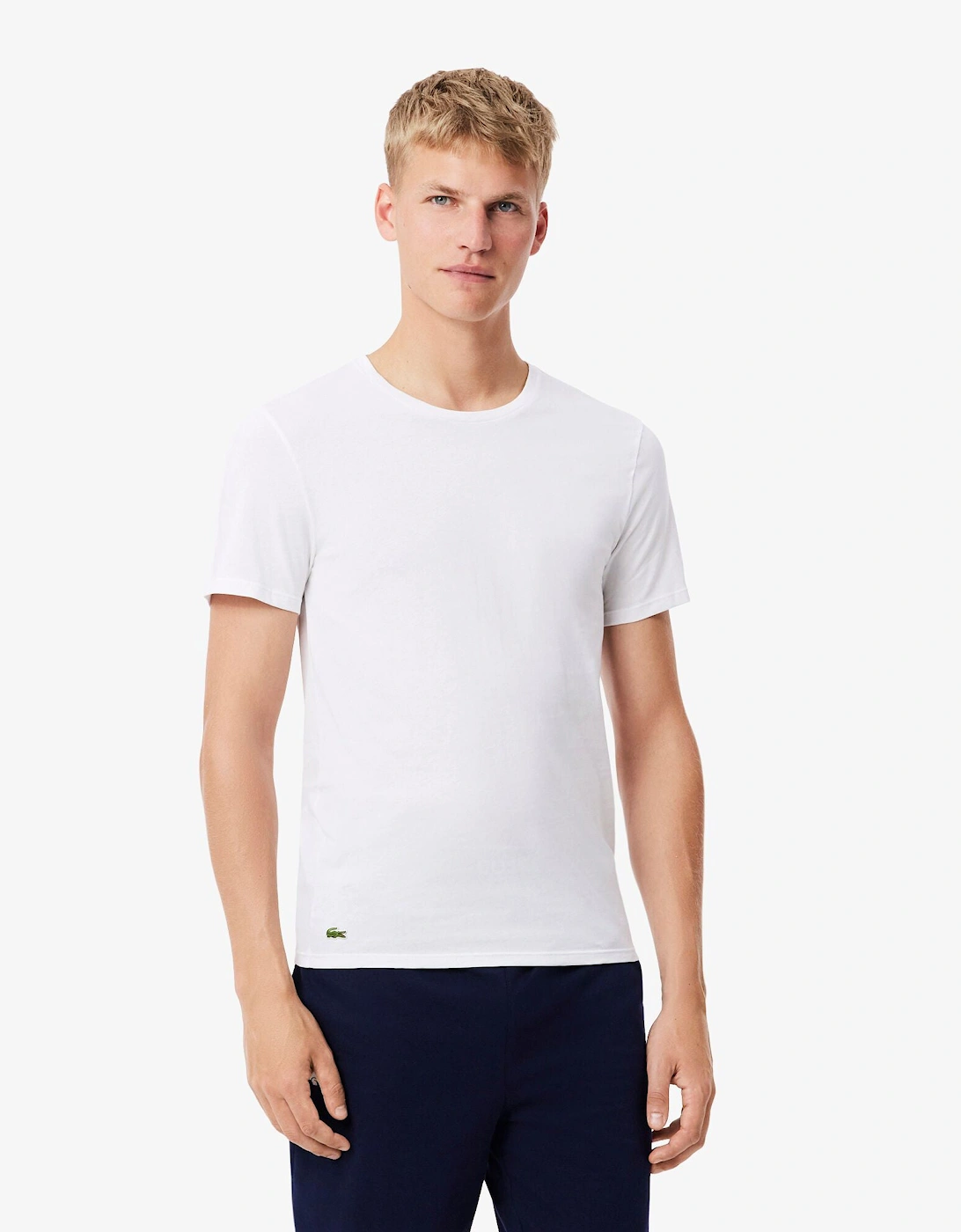 Mens 3-Pack Plain Mens T-Shirts - White 001