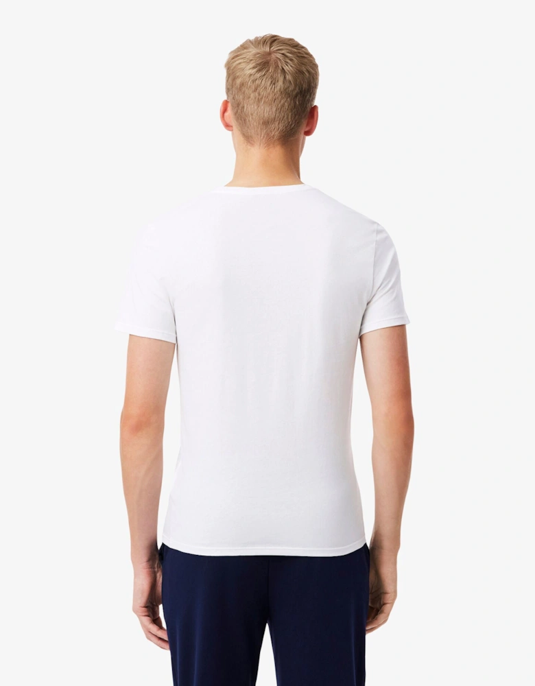 Mens 3-Pack Plain Mens T-Shirts - White 001