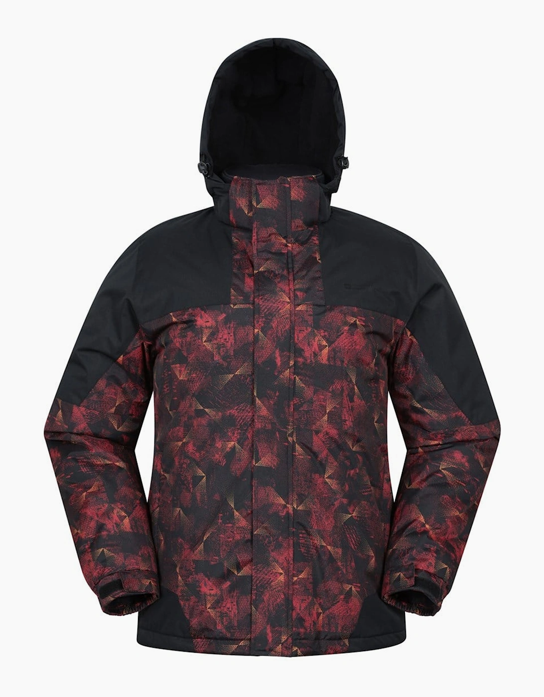 Men's Mountain Warehouse Mens Shadow II Printed Ski Jacket - Orange - Size: 46/Regular