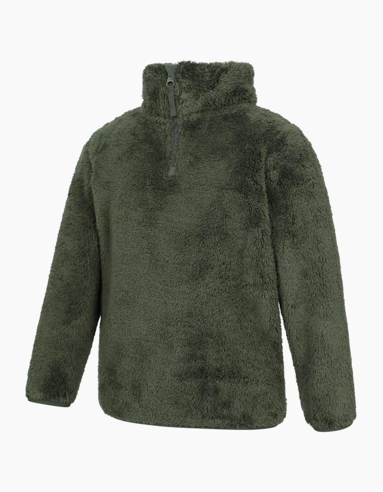 Childrens/Kids Teddy Half Zip Fleece Top