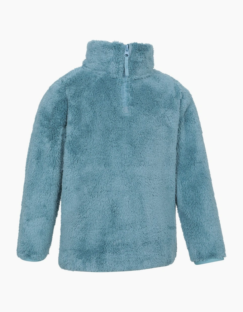 Childrens/Kids Teddy Half Zip Fleece Top