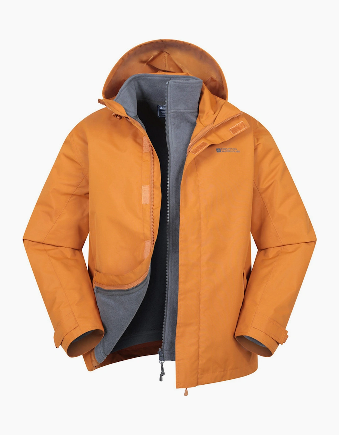 Mountain Warehouse Men's Mountain Warehouse Mens Fell II 3 in 1 Jacket - Orange
