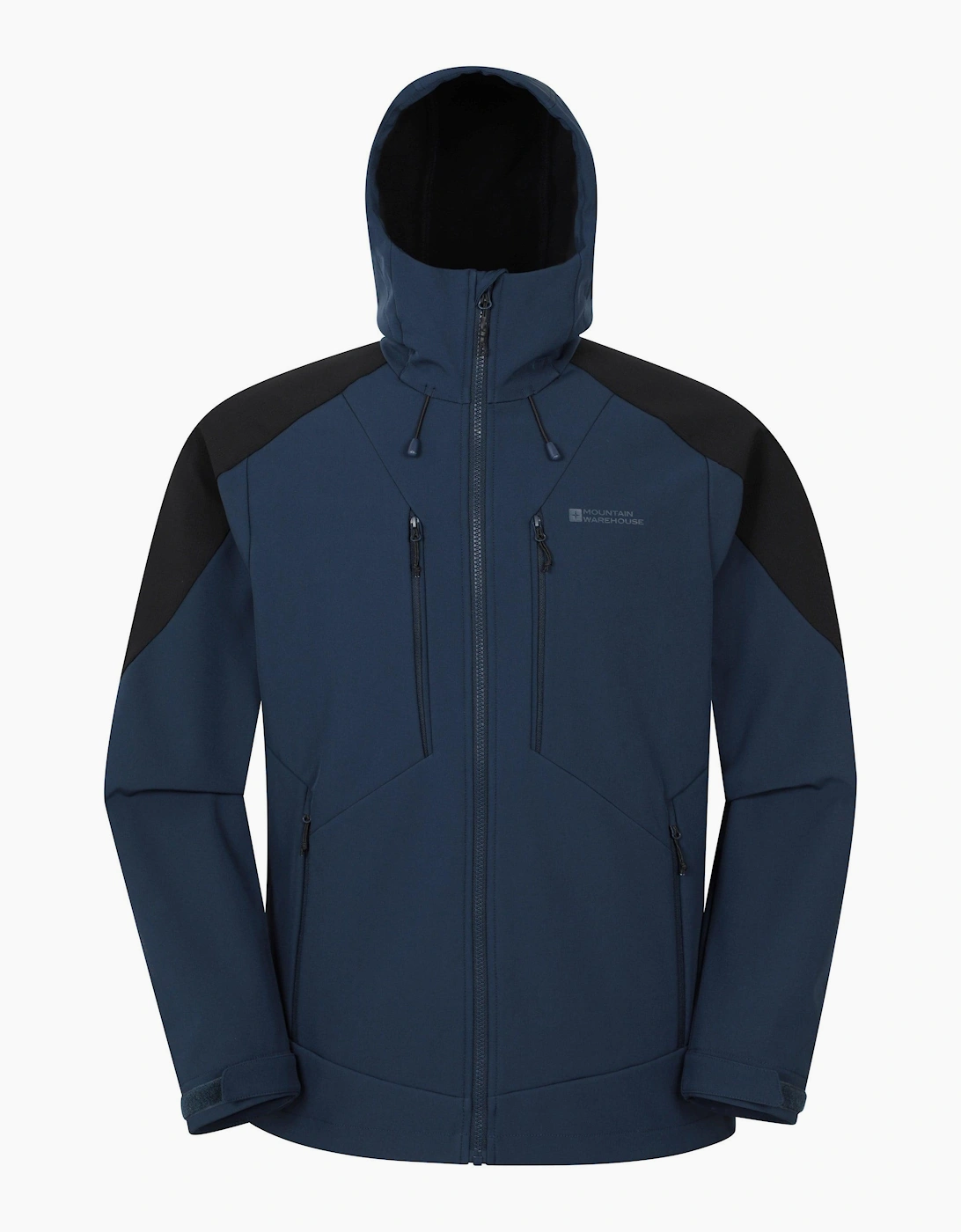 Mountain Warehouse Men's Mountain Warehouse Mens Radius Recycled Soft Shell Jacket - Blue