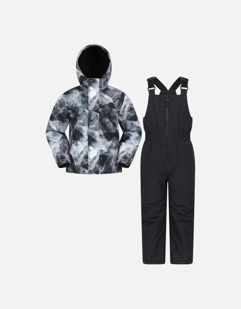 Childrens/Kids Polar Zone Printed Jacket & Salopettes Set