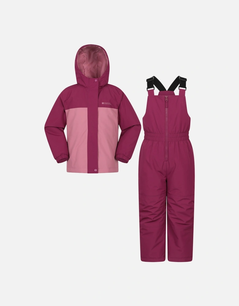 Childrens/Kids Polar Zone Printed Jacket & Salopettes Set