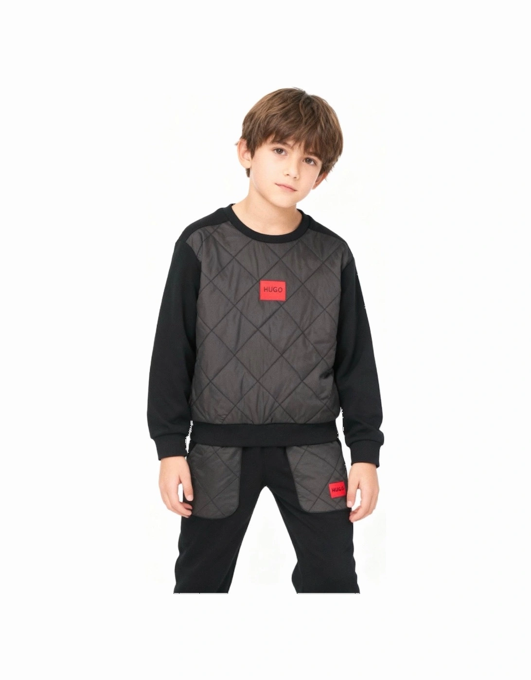 HUGO BLACK BOYS TRACKSUIT G00450/G00461, 3 of 2
