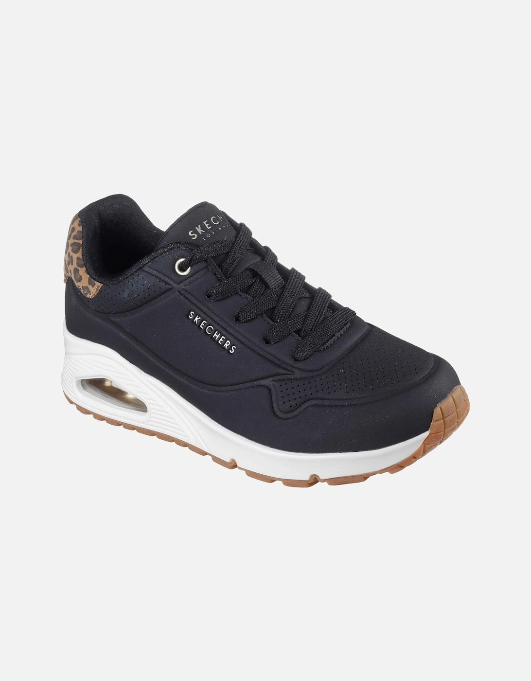 Skechers Women's Skechers UNO - Jungle Nite Polyurethane Women's Black/Leopard Standard Trainers