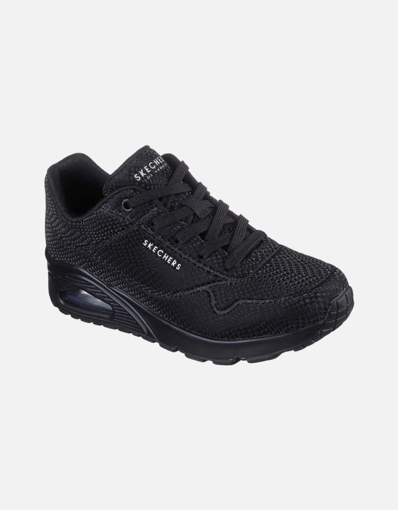 UNO - Shiny Scale Polyurethane Women's Black Standard Trainers