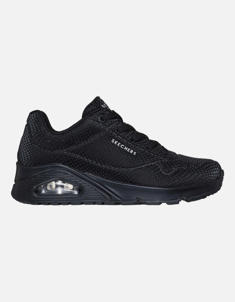 UNO - Shiny Scale Polyurethane Women's Black Standard Trainers