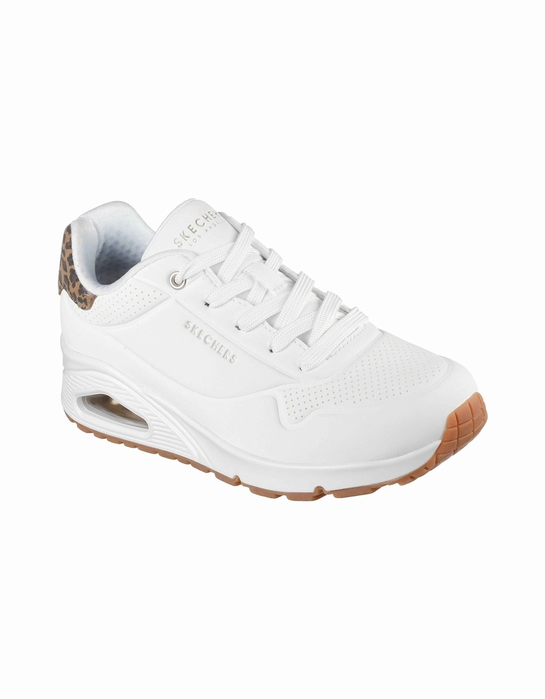 Skechers Women's Skechers UNO - Jungle Nite Polyurethane Women's White/Leopard Standard Trainers