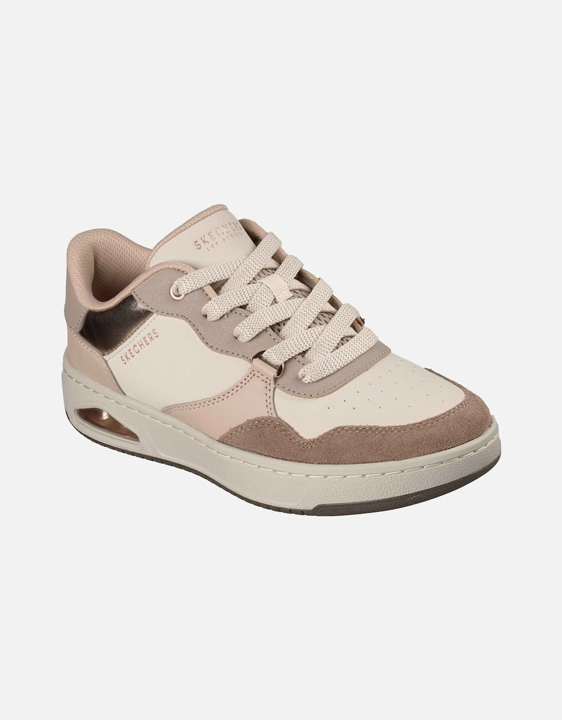 Skechers Women's Cream Uno Ctl - Subtle Shimmer Polyurethane Taupe/Multi Standard Trainers - Size: 6