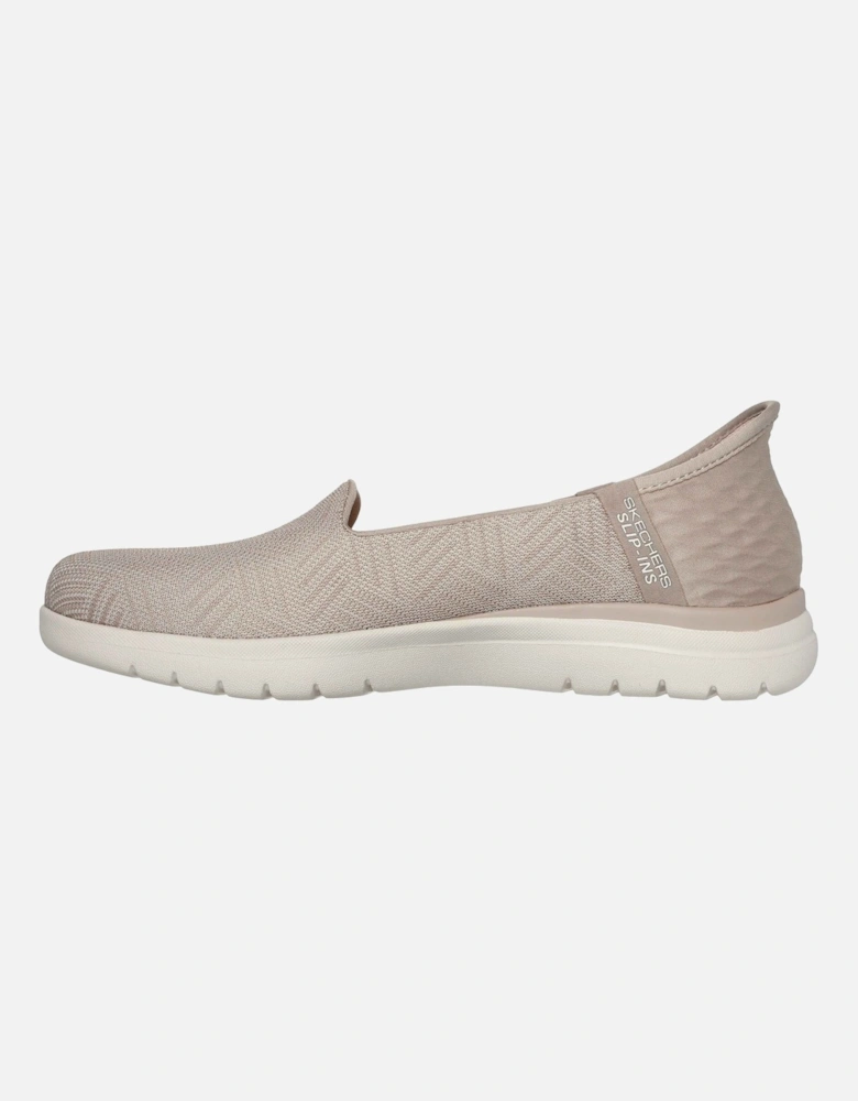 On-the-GO Flex - Clover Textile Women's Taupe Standard Trainers