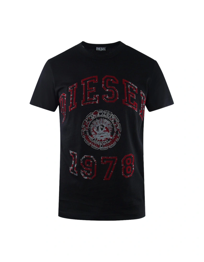 Large Design Black T-Shirt