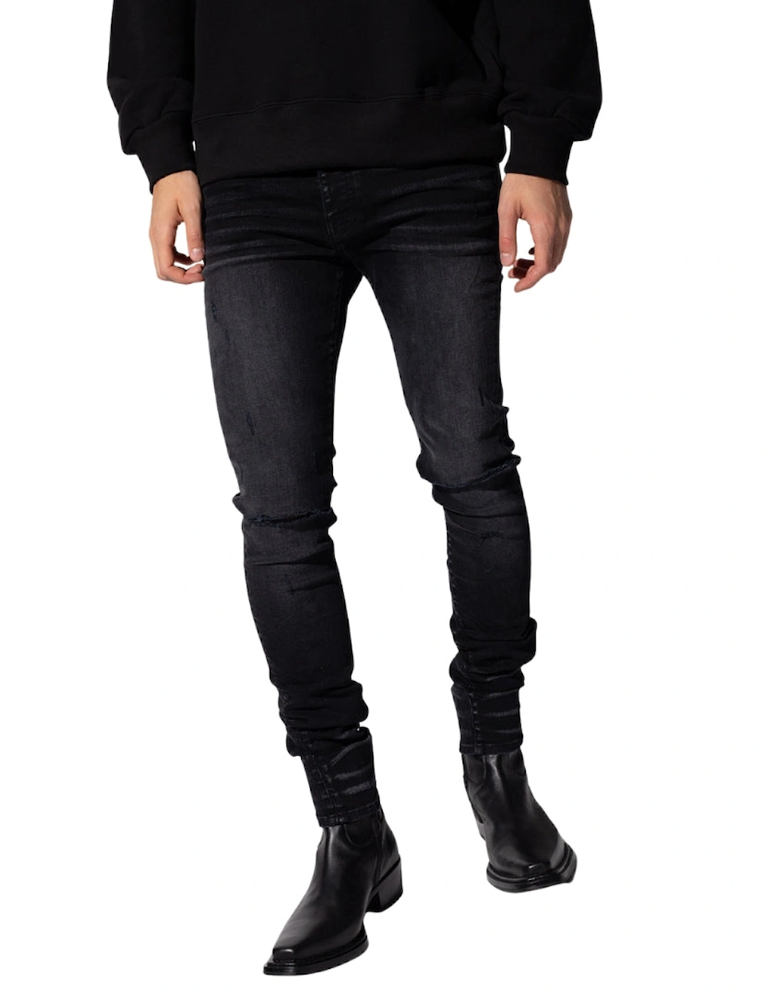 Slash Aged Black Jeans