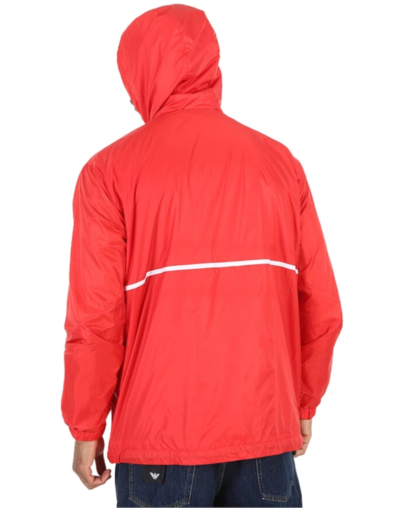 Bold Logo Red Hooded Jacket