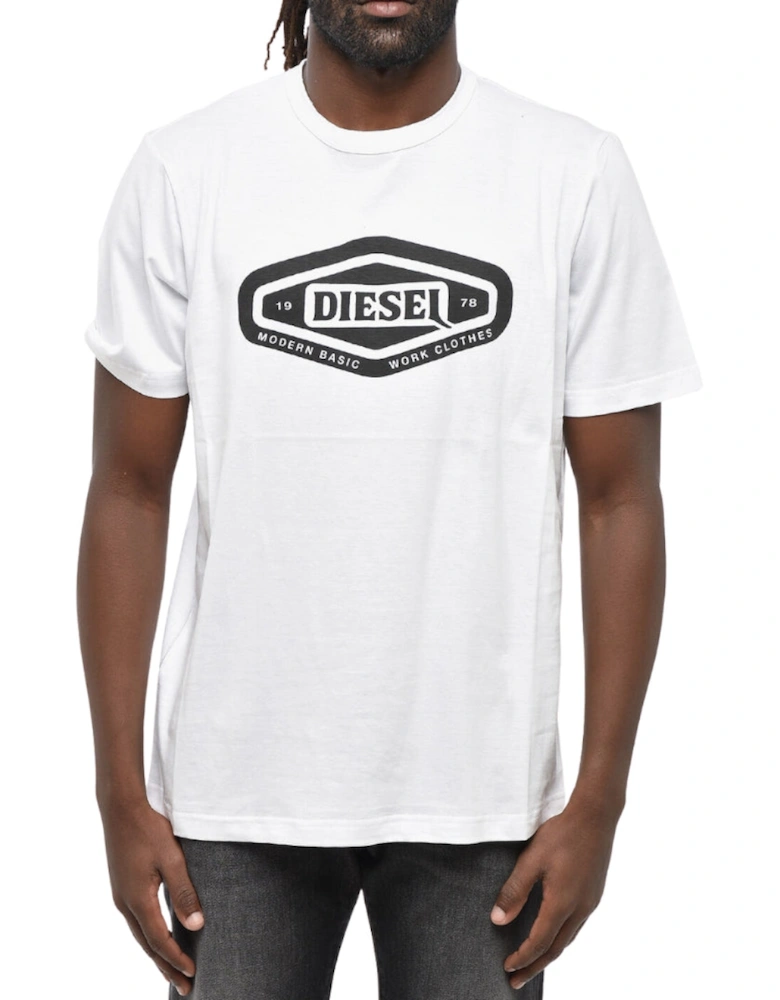 Modern Basic Logo White T-Shirt