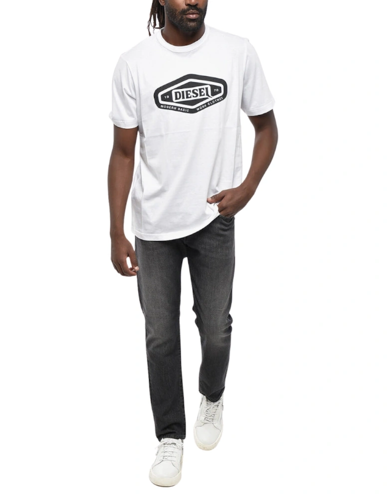 Modern Basic Logo White T-Shirt