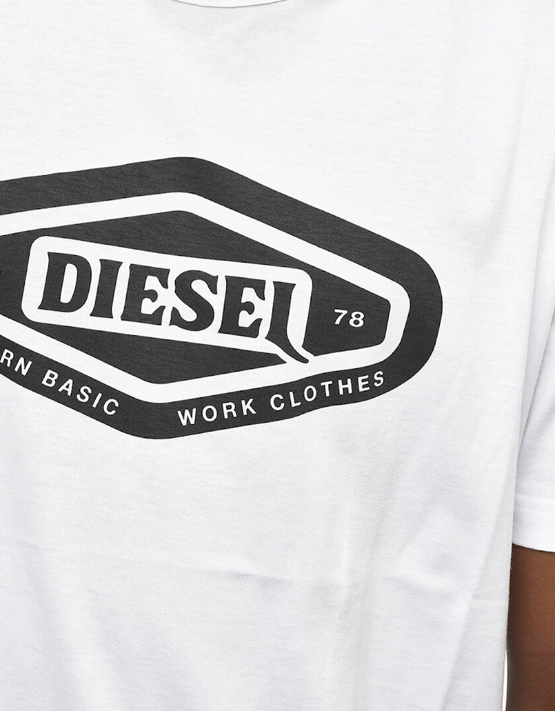Modern Basic Logo White T-Shirt