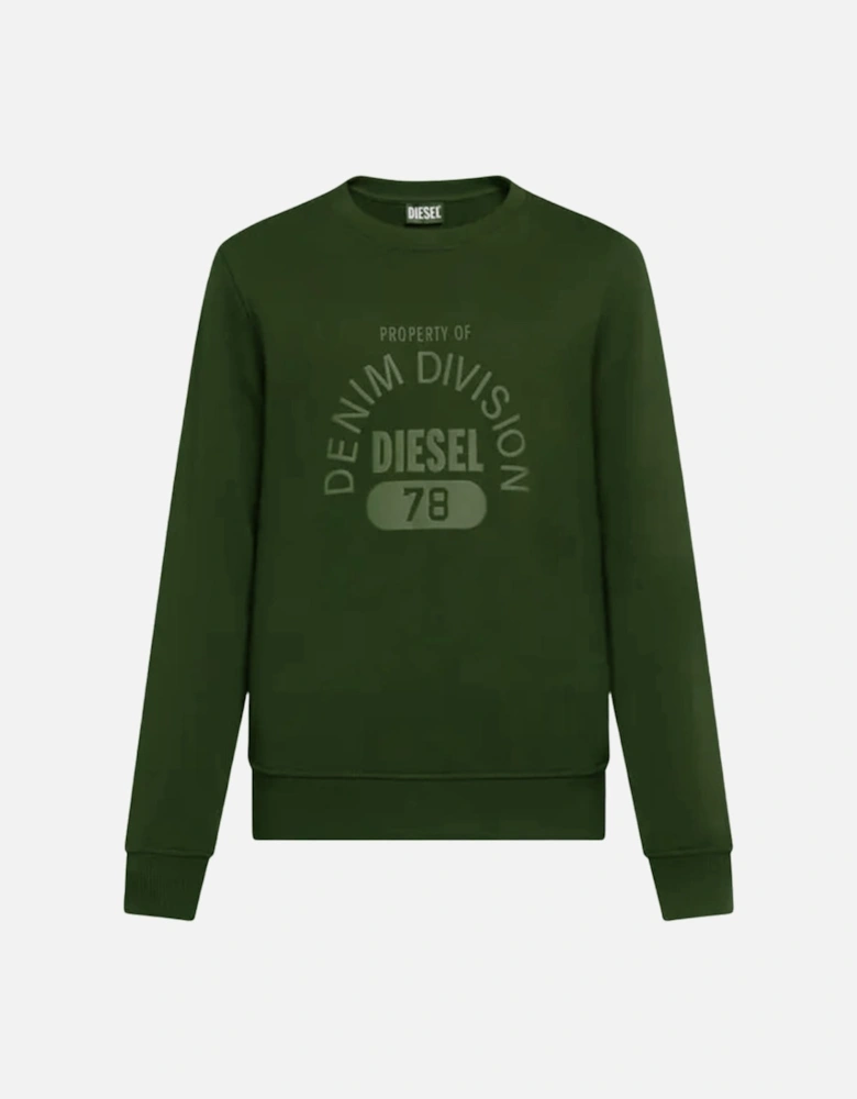 Denim Division Logo Green Sweatshirt