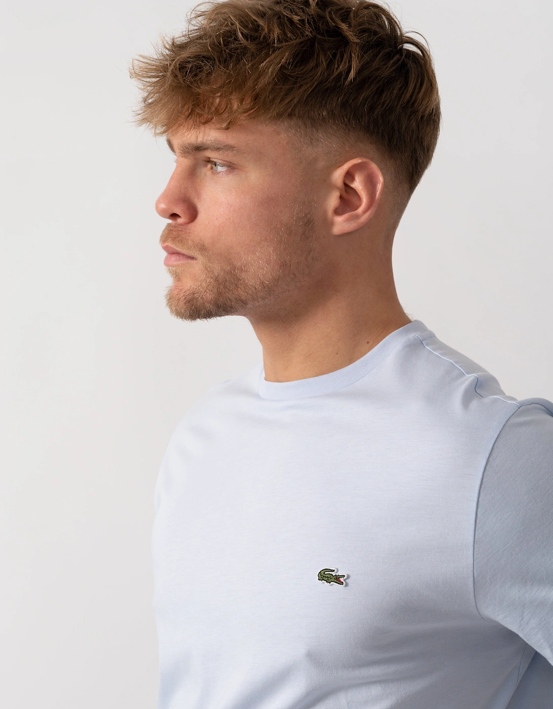 Mens Crew Neck Pima Cotton Jersey T-Shirt - Phoenix Blue J2G