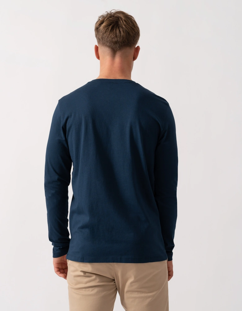 BOSS Orange Tacks Mens Long Sleeve T-Shirt - Open Blue 464