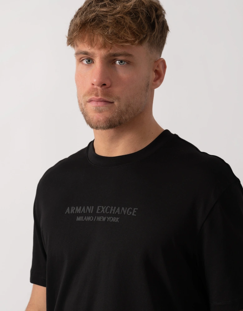 Tonal City Logo T-Shirt - Black/White MC09E