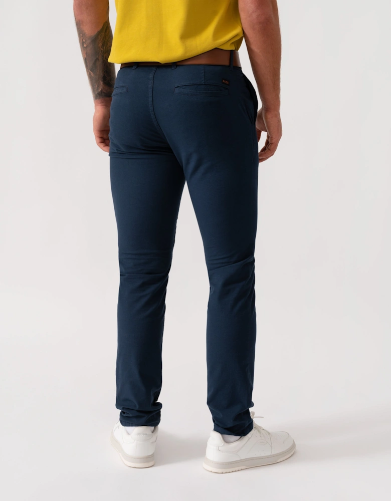 BOSS Orange Slim Fit Textured Chinos - Open Blue 464