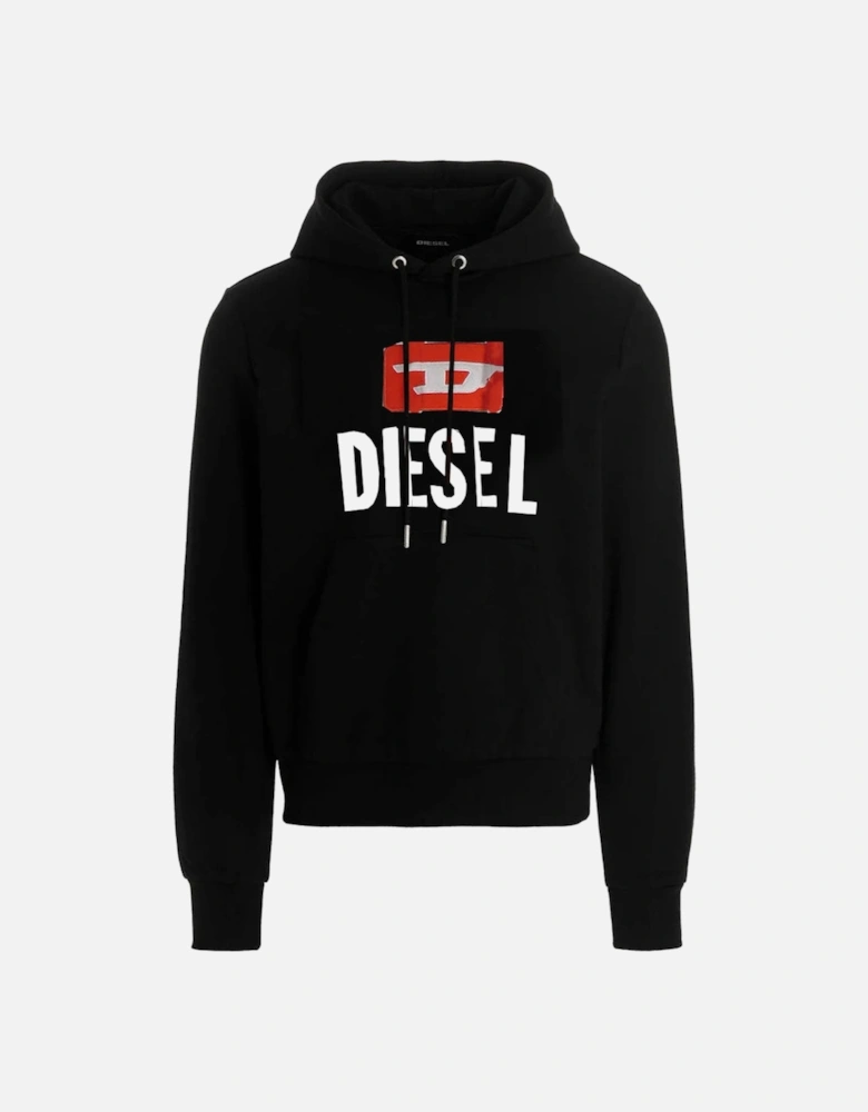 New D Logo Black Hoodie