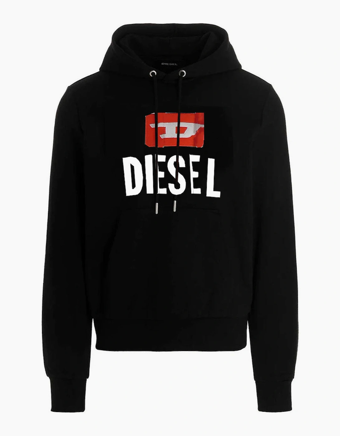 Diesel Men's Black New D Logo Hoodie  34 Xs