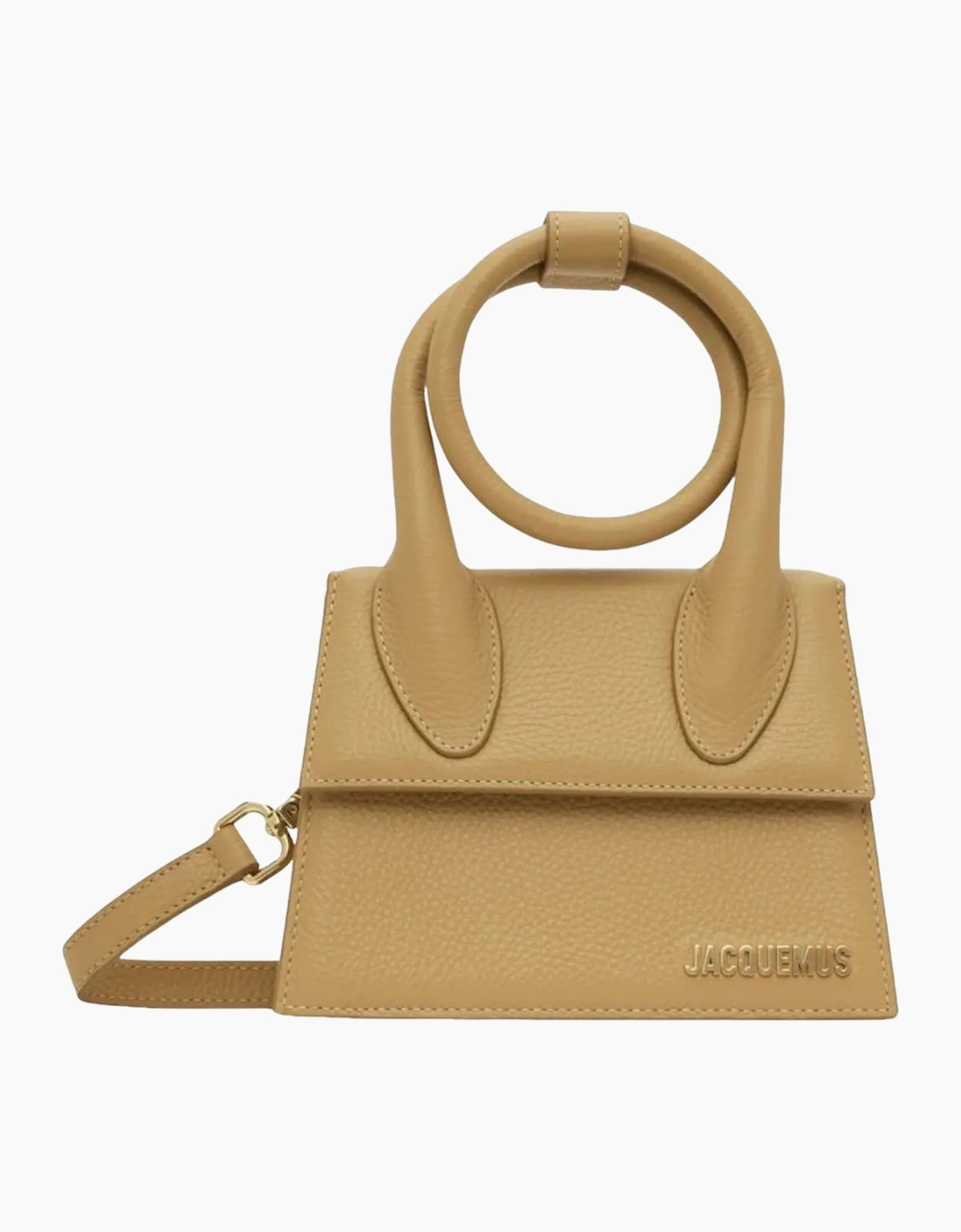 Jacquemus Women's Beige Le Chiquito Noeud Camel Bag - Size: One Size