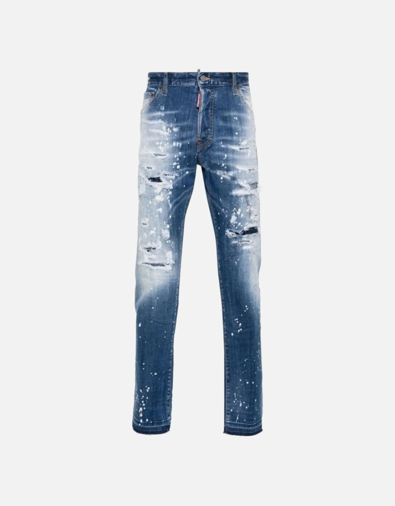 Cool Guy Jean Reinforced Ripped Blue Jeans