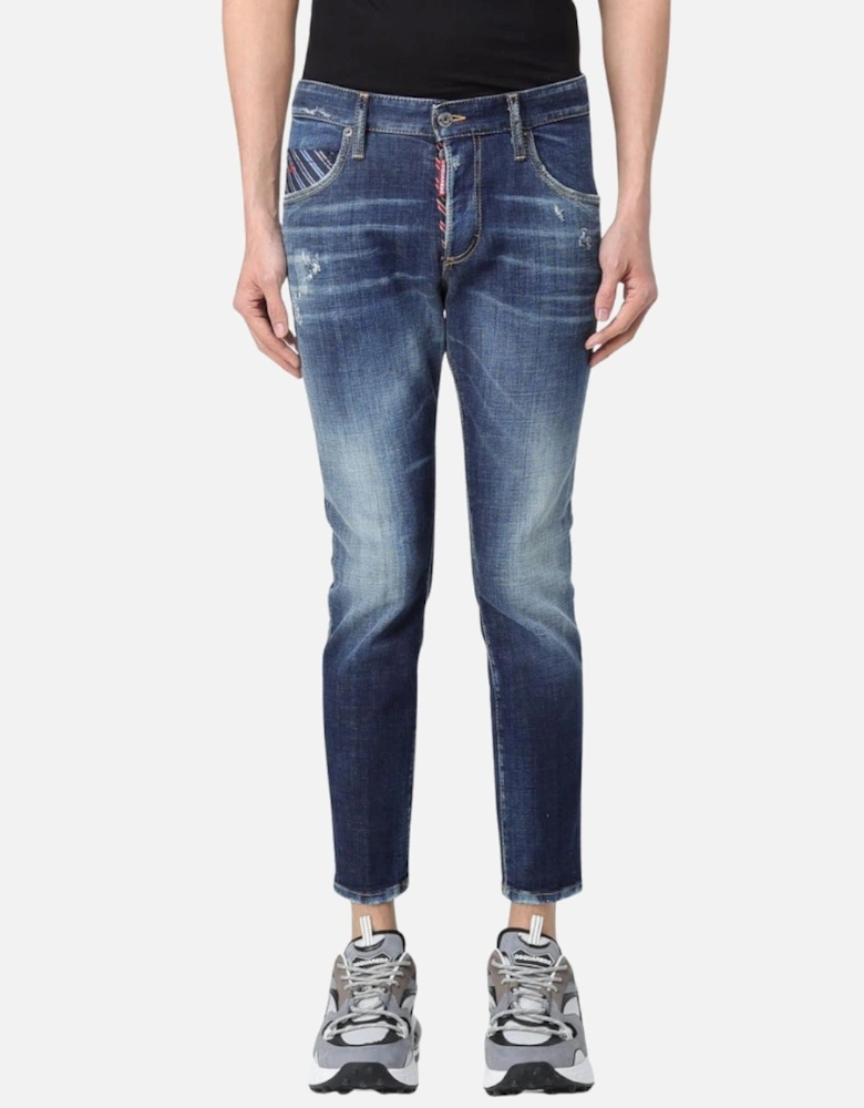 Dark Blue Denim Pants