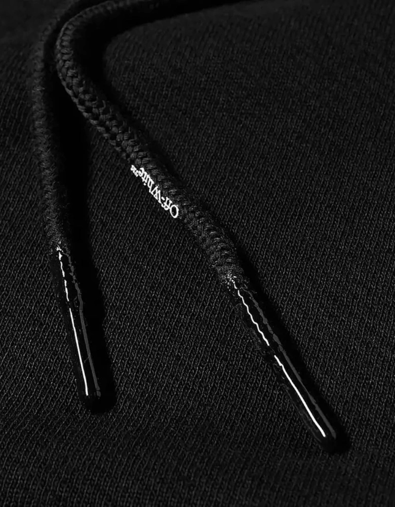 Monotone Arrow Logo On Back Black Hoodie