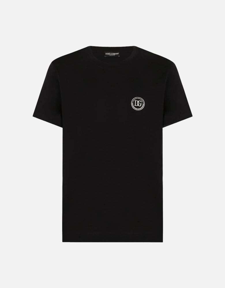 Embroidered DG Logo T-Shirt Navy Blue