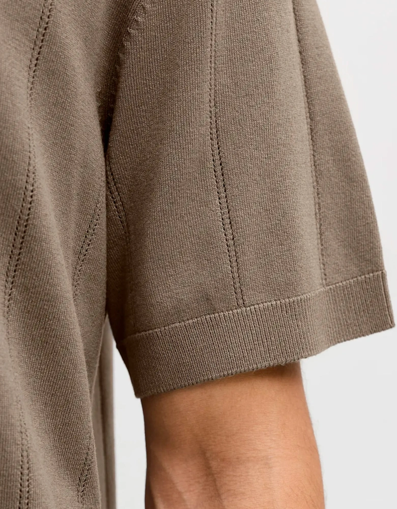 JPRBLA William Structure Knit Polo Morel