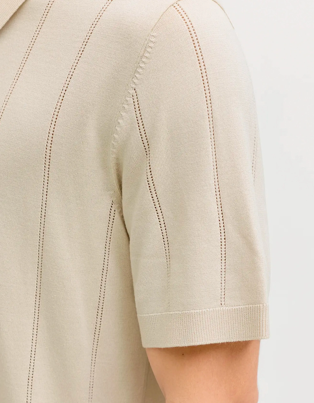 JPRBLA William Structure Knit Polo Ancient Scroll