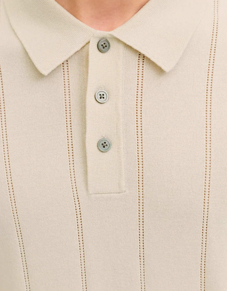 JPRBLA William Structure Knit Polo Ancient Scroll