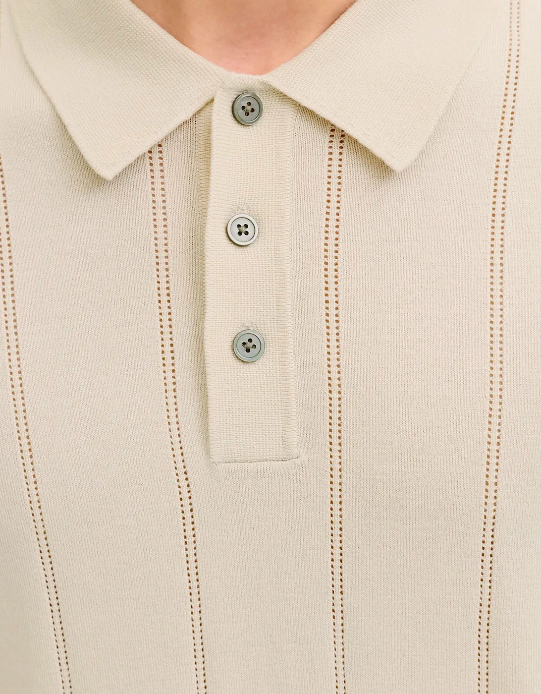 JPRBLA William Structure Knit Polo Ancient Scroll