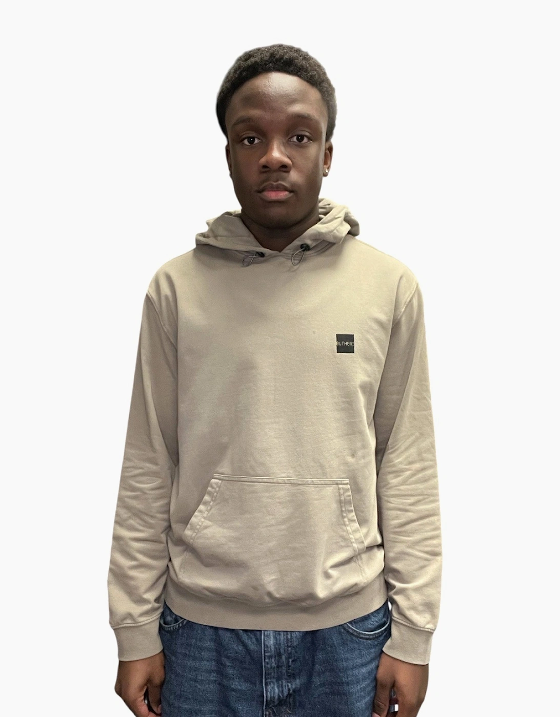 Outhere Men's Gray Logo Hooded Sweatshirt - Brindle  Xx Large