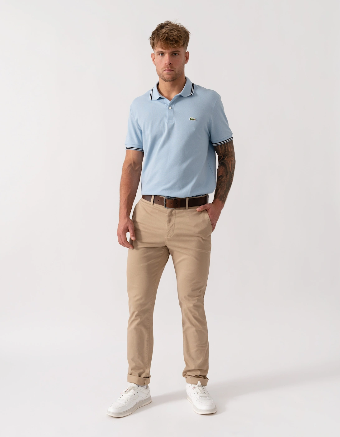 Slim Fit Stretch Cotton Mens Chinos - Viennese 02S