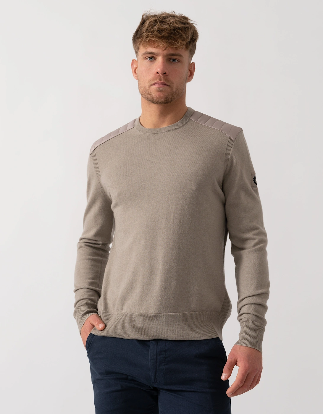 Kerrigan Merino Wool Crew Neck Jumper - Dark Sand, 5 of 4