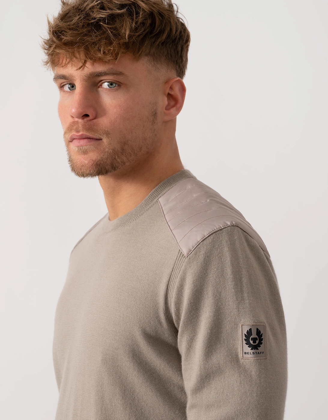 Kerrigan Merino Wool Crew Neck Jumper - Dark Sand
