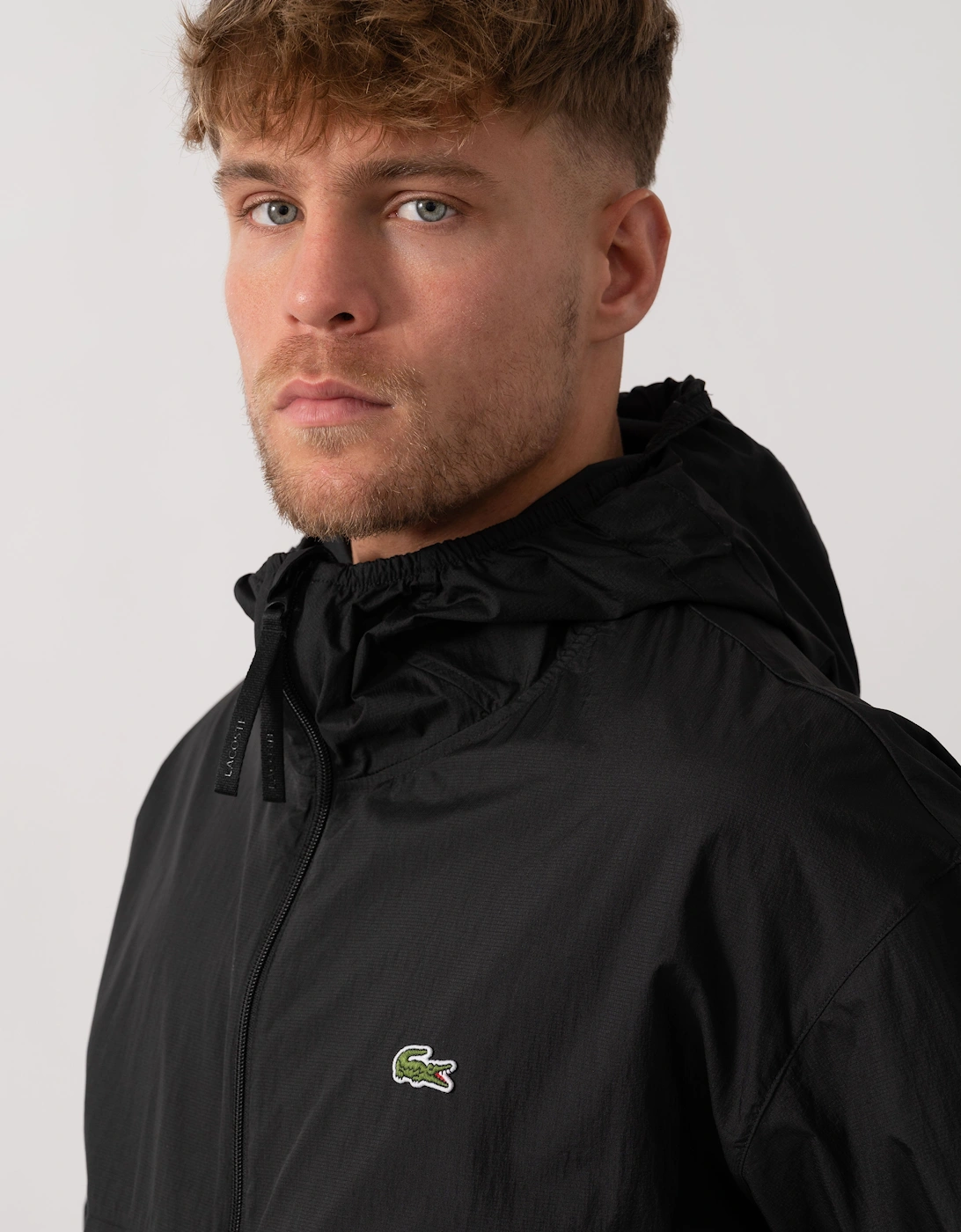 Lightweight Packable Water-Repellent Ripstop Jacket - Black 031