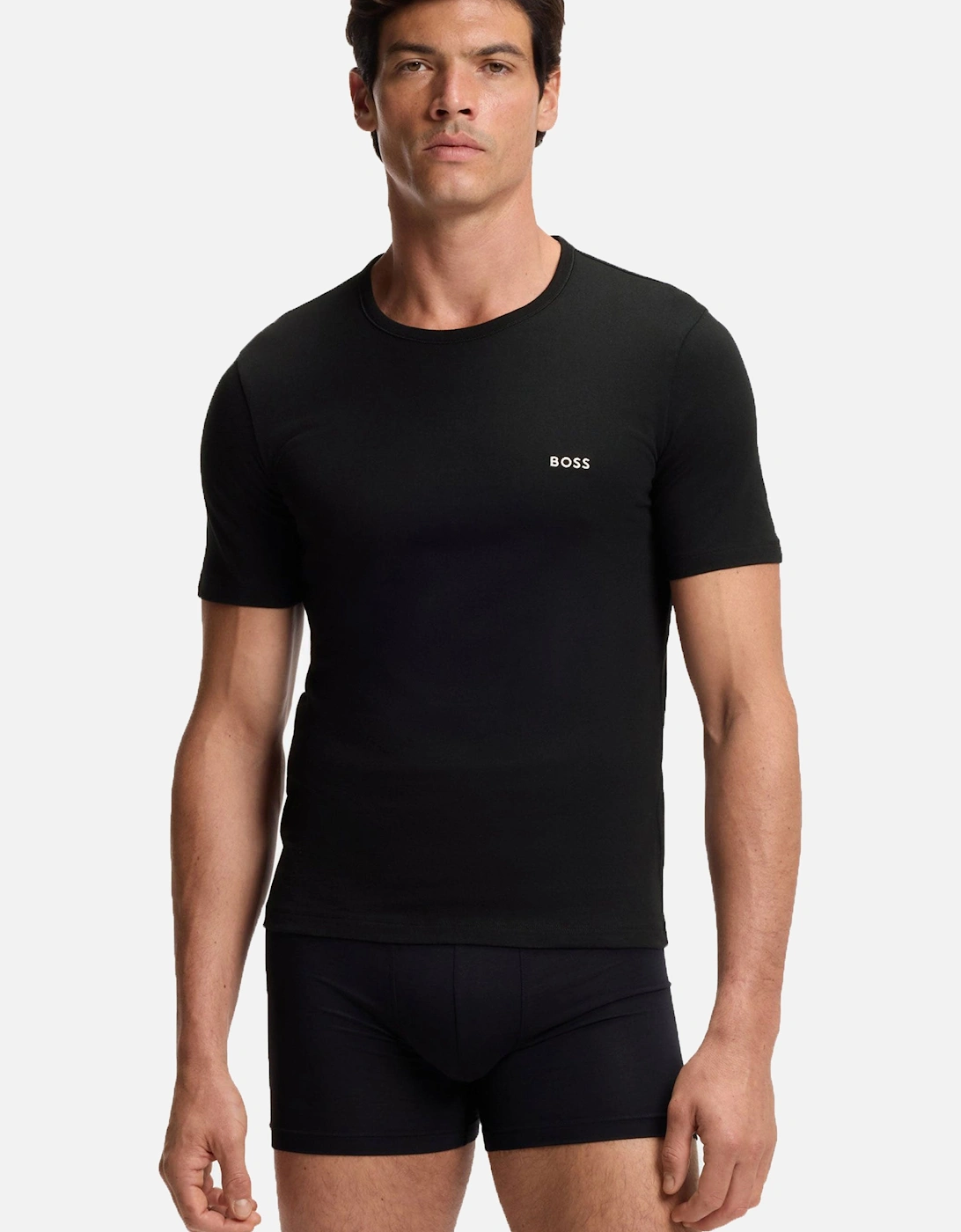 Boss Black 3 Pack T-Shirts Black/Navy/Beige