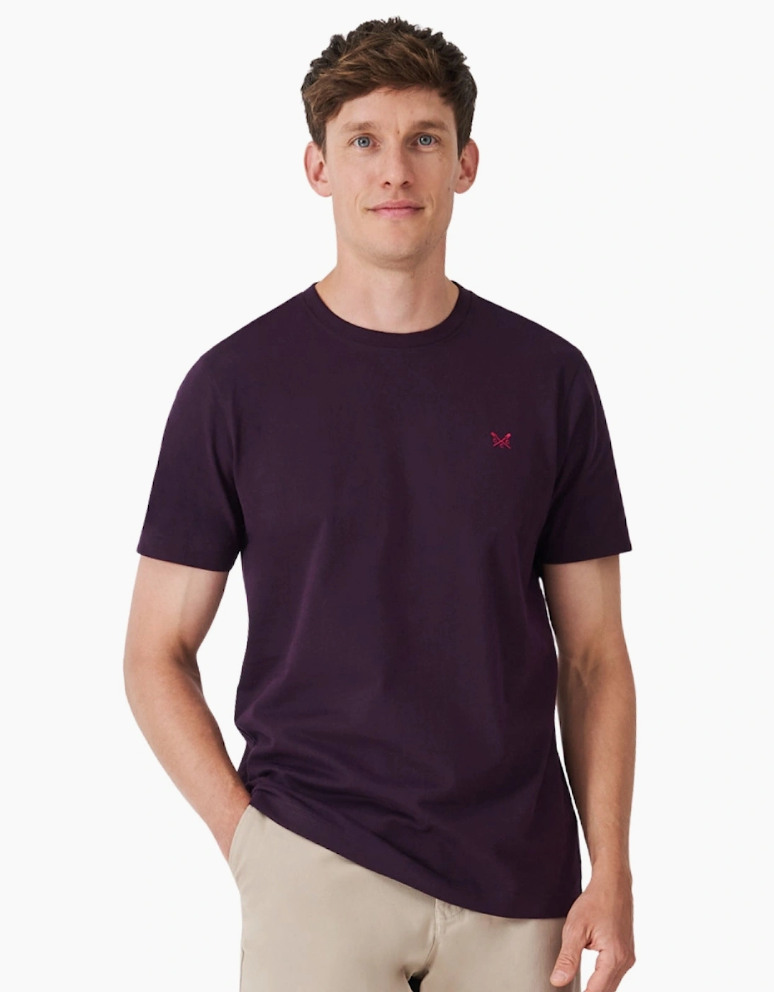 Crew Clothing Men's Crew Clothing Mens Crew Classic Tee Short Sleeve T-Shirt - Mahognay