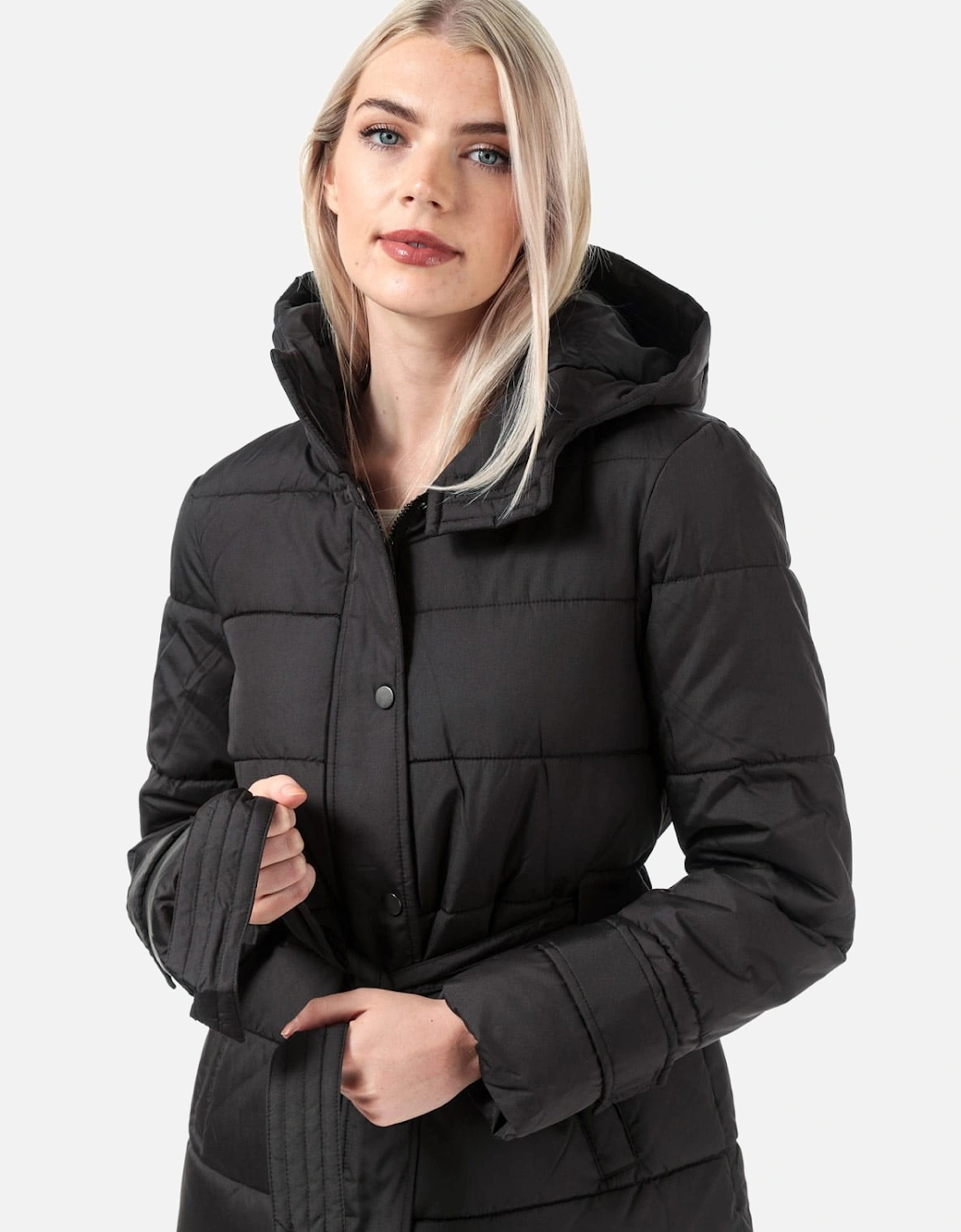 Womens Sue Padded Belted Jacket