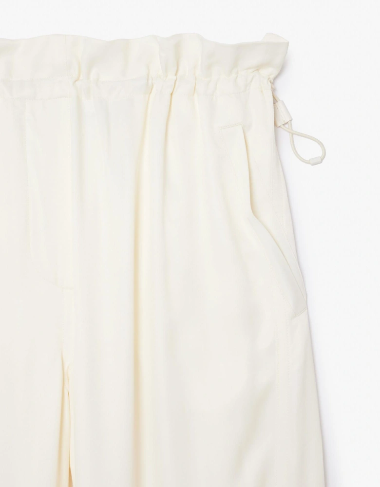 Oversized Satin Cargo Pants